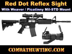 Tactical 1x35 Red Green Blue Dot Sight Multi Reticle