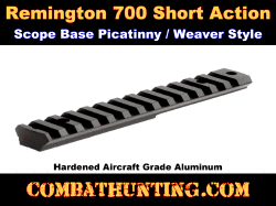 Remington 700 Short Action Scope Mount Base Weaver/Picatinny