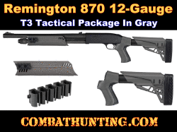 Remington 870 Tactical Stock and Forend Package In Gray