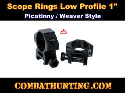 Weaver Style 1" Low Profile See Thru Scope Ring