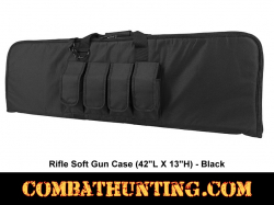 Rifle Soft Gun Case 42"L X 13"H Black
