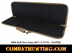 Rifle Soft Gun Case 42"L X 13"H Tan-FDE