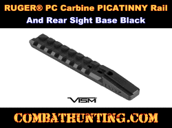 RUGER® PC Carbine Picatinny Rail & Rear Sight Base Black