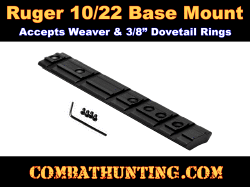 Ruger Rifle 10/22 Base Mount With Screws