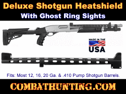 Deluxe Shotgun Heatshield With Ghost Ring Sights