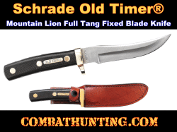 Full Tang Fixed Blade Hunting Knife With Leather Sheath