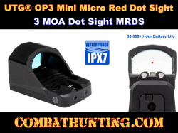 Mini Micro Red Dot Sight For Pistol Optics Ready Handguns UTG OP3