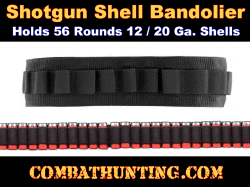 12/20 Gauge Shotgun Shell Bandolier Holds 56 Rounds