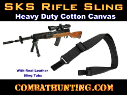 Sks Rifle Sling Black Military Issue Style Sling