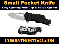 Small Folding Knife With Clip Assisted Opening
