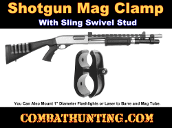 Shotgun Flashlight Laser Barrel Clamp Sling Mount