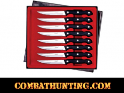 Steak Knife Set 8pc Stainless Steel Blades Dishwasher Safe