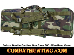Double Carbine Case 36 Inches Woodland Camo