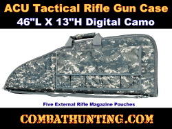 Tactical Rifle Gun Case 46"L X 13"H Digital Camo Acu