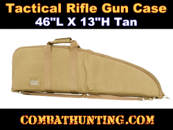Tactical Rifle Gun Case 46"L X 13"H Tan