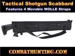 Black Tactical Shotgun Scabbard With Molle