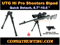 UTG Bipod Hi Pro Shooters Bipod QD 8.7"-10.6"