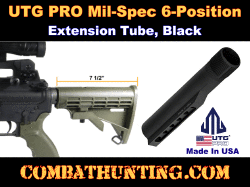 UTG PRO AR15 6-position Receiver Extension Tube, Mil-spec, Matte Black
