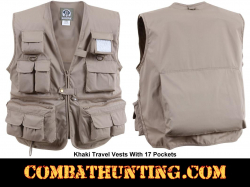 Khaki Lightweight Multi Pocket Vest
