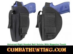 Universal Holster For Pistols With Magazine Pouch