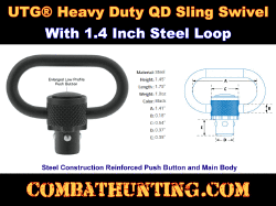 UTG� Heavy Duty QD Sling Swivel 1.4" Loop Steel