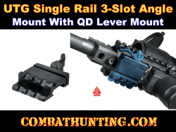 3 Slot 45 Degree Angle Mount QD Lever Lock UTG