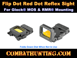 Flipdot Reflex Optic Red Dot Sight For Glock MOS & RMR
