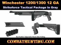 Winchester 1300/1200 Folding Stock and Forend In Destroyer Gray