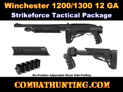 Winchester 1300/1200 Folding Stock and Forend In Black