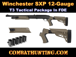 Winchester SXP Stock and Forend In Flat Dark Earth