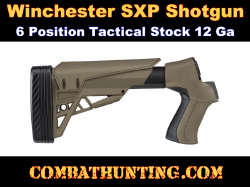 Winchester SXP Tactical Stock FDE Six Position 12/20 Ga