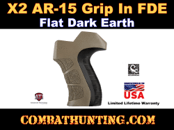 X2 AR-15 / AR-10 Grip in Flat Dark Earth