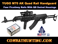 UTG PRO Made In USA Yugo M70 AK Quad Rail Handguard
