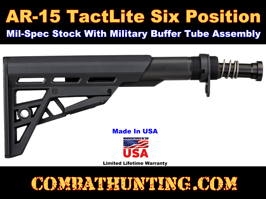 AR-15 Stock & Buffer Tube Kit ATI Tactlite style=