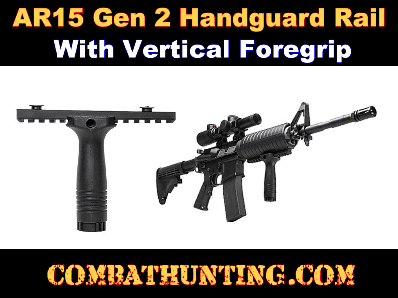 AR15 A2 Handguard Rail & Vertical Foregrip style=