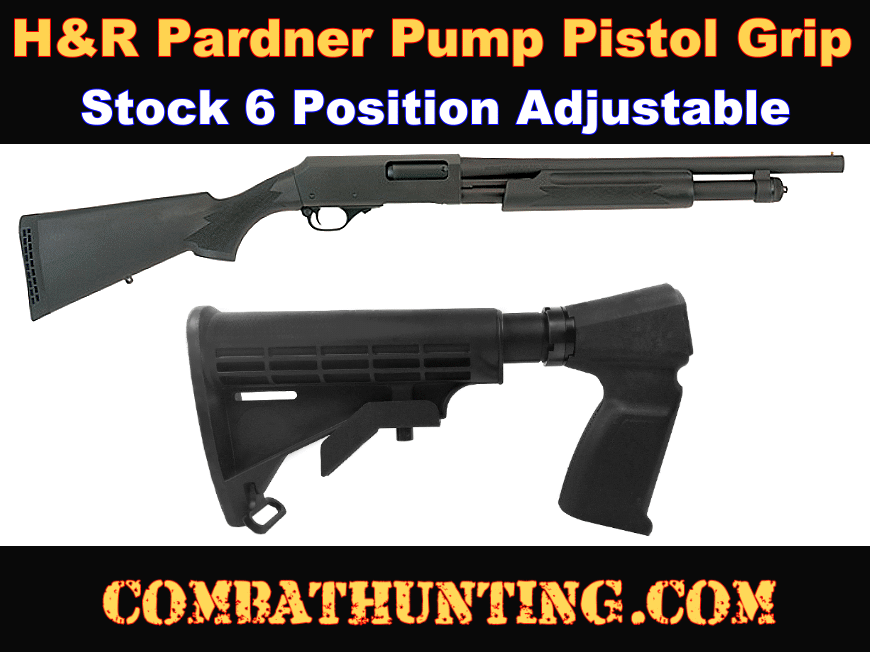 H&R Pardner Pump Pistol Grip Stock 12/20 Gauge style=