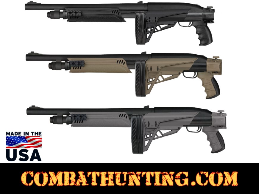 Mossberg 500/535/590/835 Folding Stock and Forend In Black style=