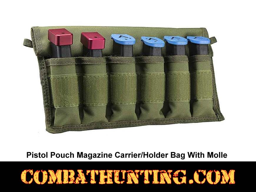Military Green Pistol Pouch Magazine Carrier/Holder Bag style=