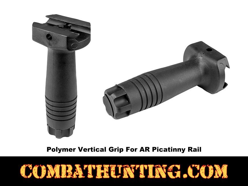 Polymer Vertical Grip For Picatinny Rail style=