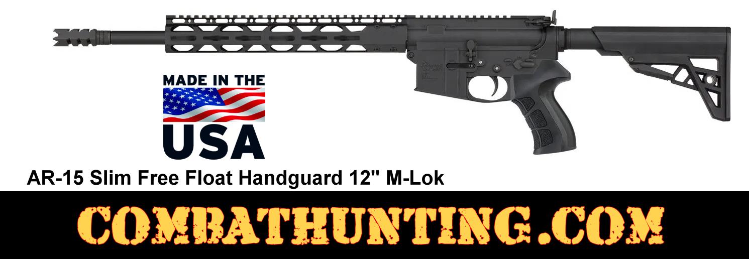 AR-15 Slim Free Float Handguard Forend 12