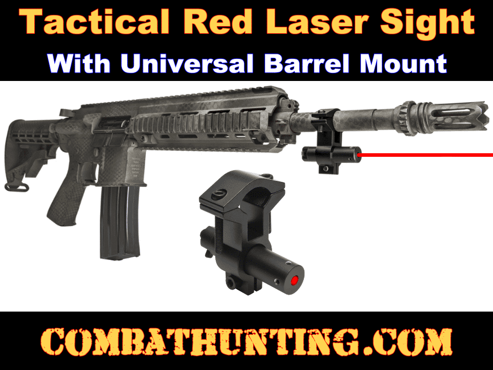 Universal Barrel Mount Laser Sight For Rifle style=
