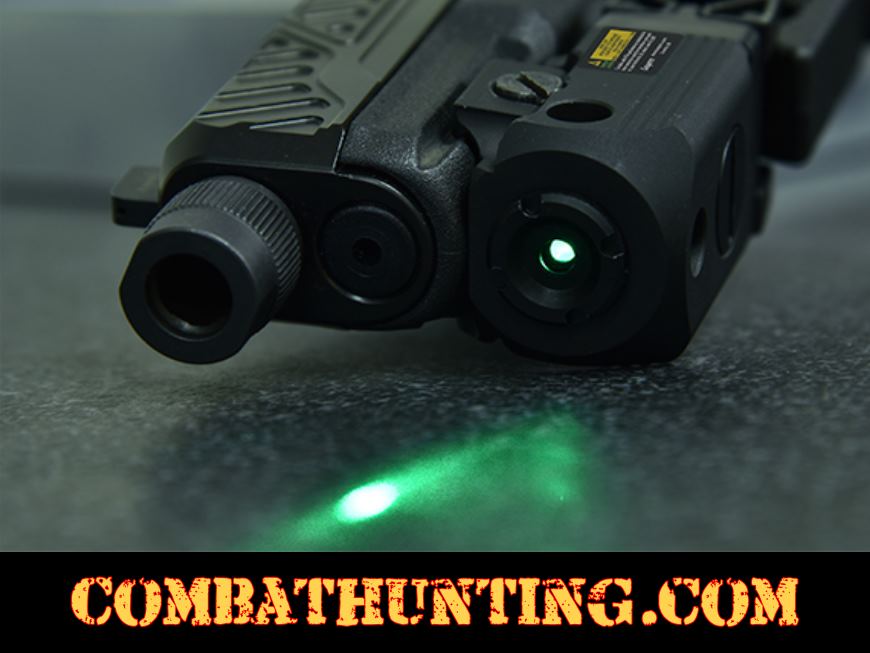 UTG Compact Pistol Laser Green Ambidextrous style=