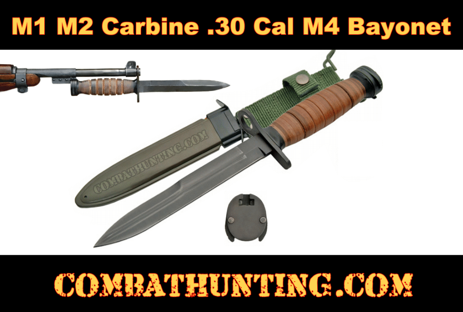 M1 Carbine M4 Bayonet With M8A1Scabbard  style=
