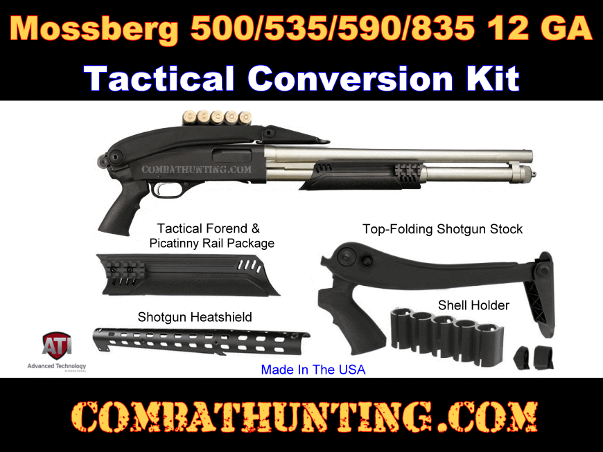 Mossberg 500/535/590/835 Tactical Conversion Kit-12GA. style=