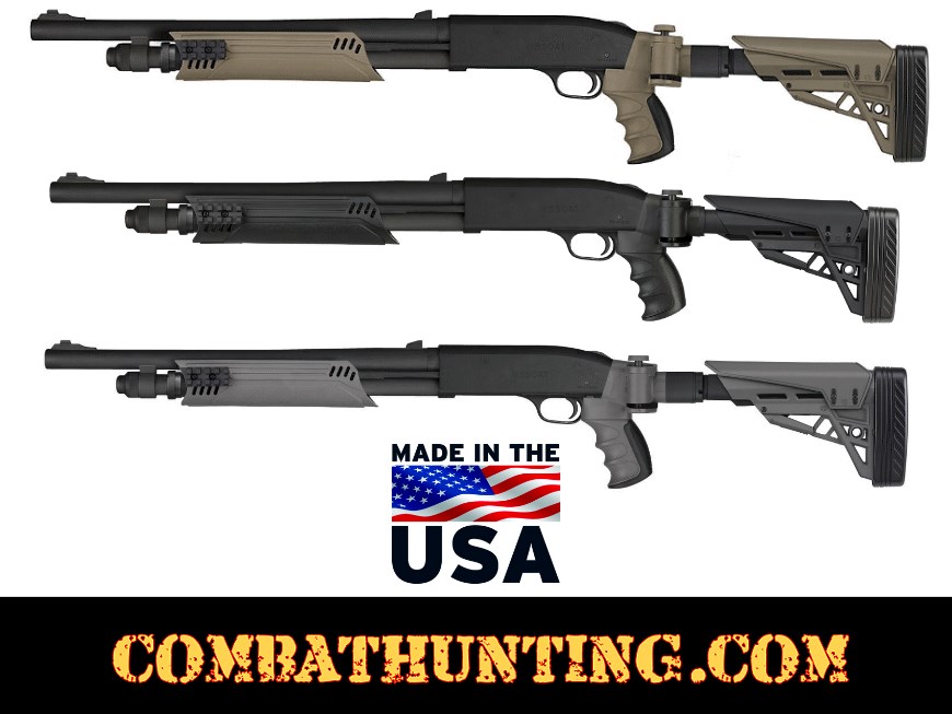 Mossberg 500/535/590/835 Folding Stock and Forend In Black style=