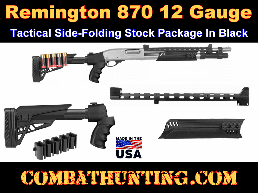 Remington 870 Side Folding Stock Tactical Conversion Kit style=