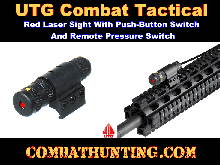 UTG Combat Tactical Laser Sight With Windage Elevation Adjustment style=