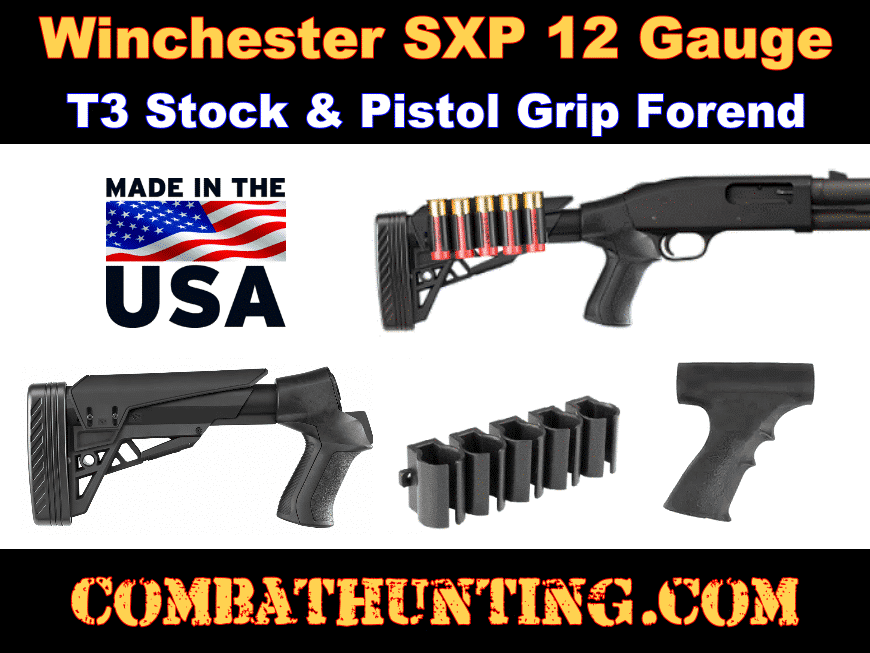 Winchester SXP Defender Pistol Grip Stock & Forend With Shell Holder style=