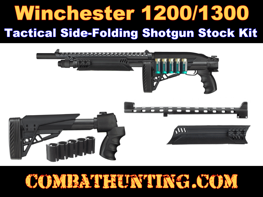 Winchester 1200/1300 Tactical Folding Stock & Forearm Kit style=
