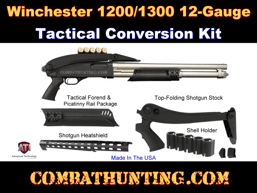 Winchester Model 1300/1200 Tactical Conversion Kit-12 GA style=